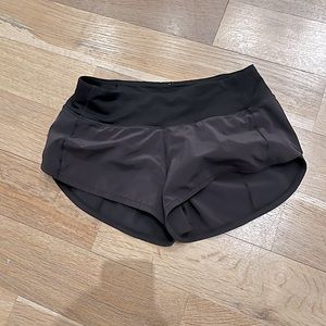 COPY - Lululemon sped up shorts black size 2 reg, 2.5 inseam.